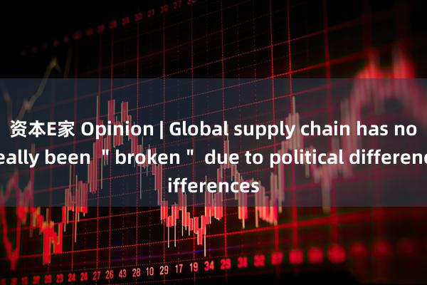 资本E家 Opinion | Global supply chain has not really been ＂broken＂ due to political differences