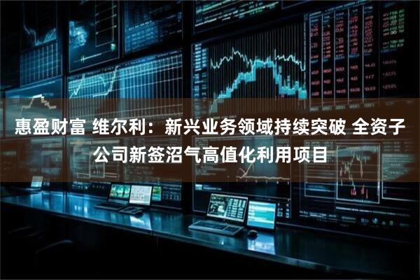 惠盈财富 维尔利：新兴业务领域持续突破 全资子公司新签沼气高值化利用项目