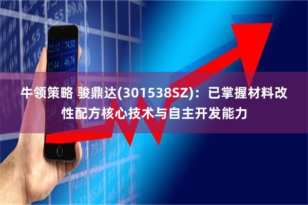 牛领策略 骏鼎达(301538SZ)：已掌握材料改性配方核心技术与自主开发能力